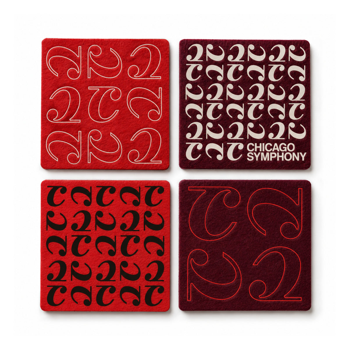 Chicago Symphony Felt Coaster Set