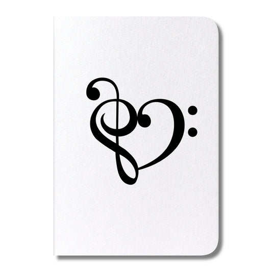 Love Card — Treble & Bass Clef Heart