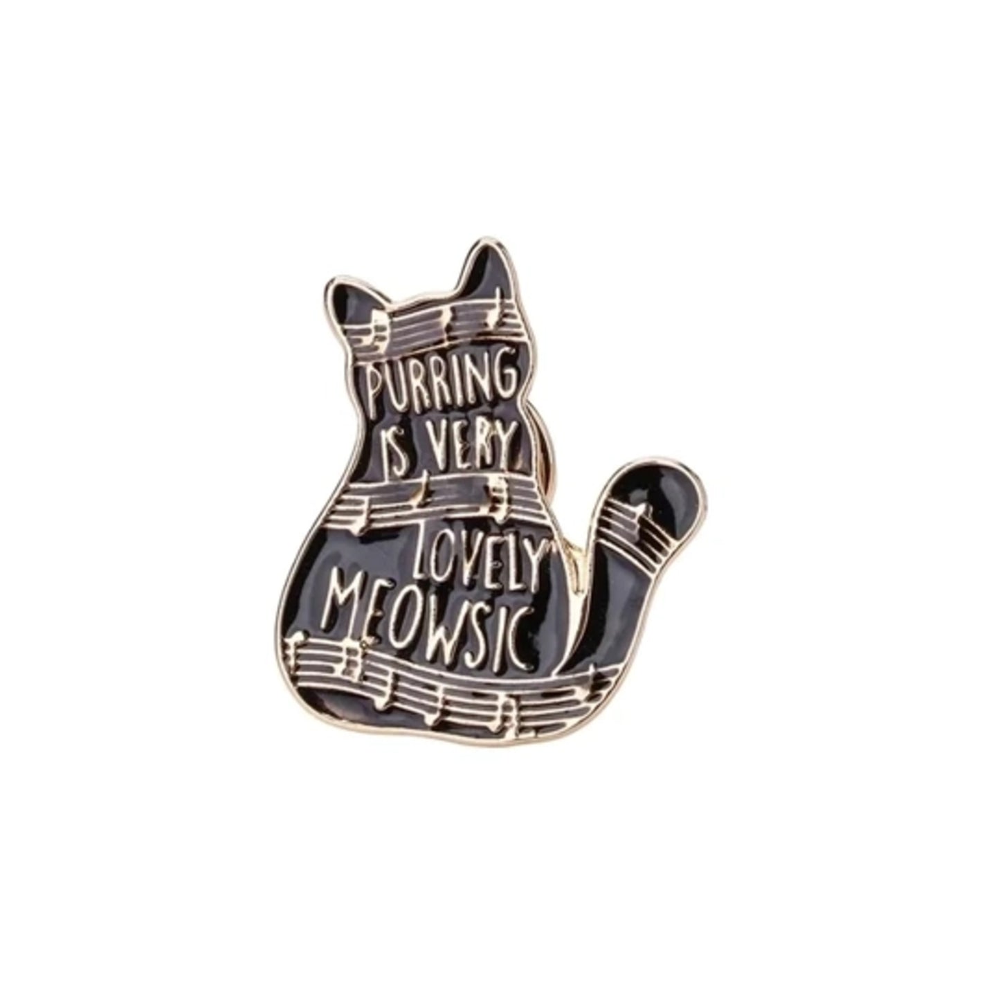 Purring is Very Lovely Meowsic Pin