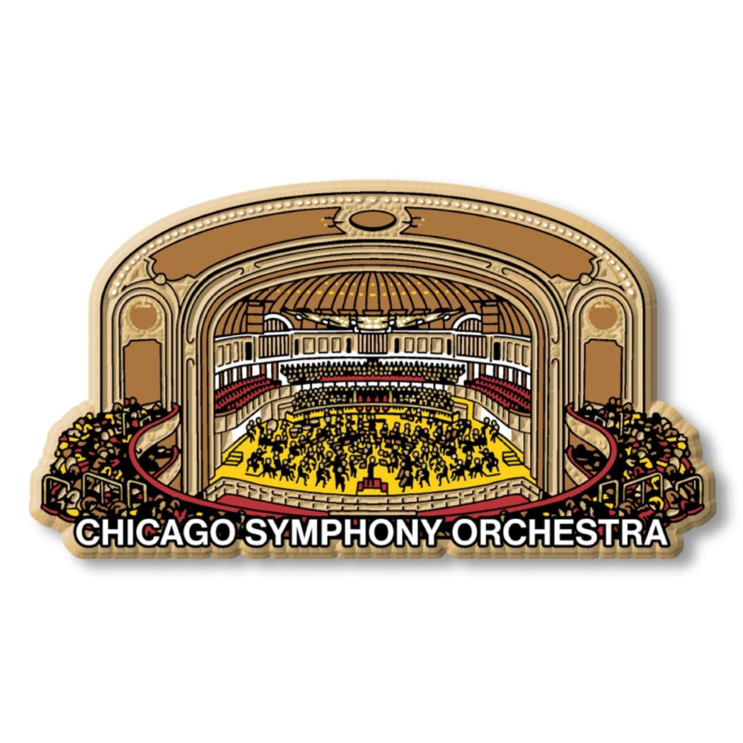 Orchestra Hall Vintage Magnet