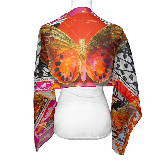 Puccini's Madame Butterfly Silk Scarf