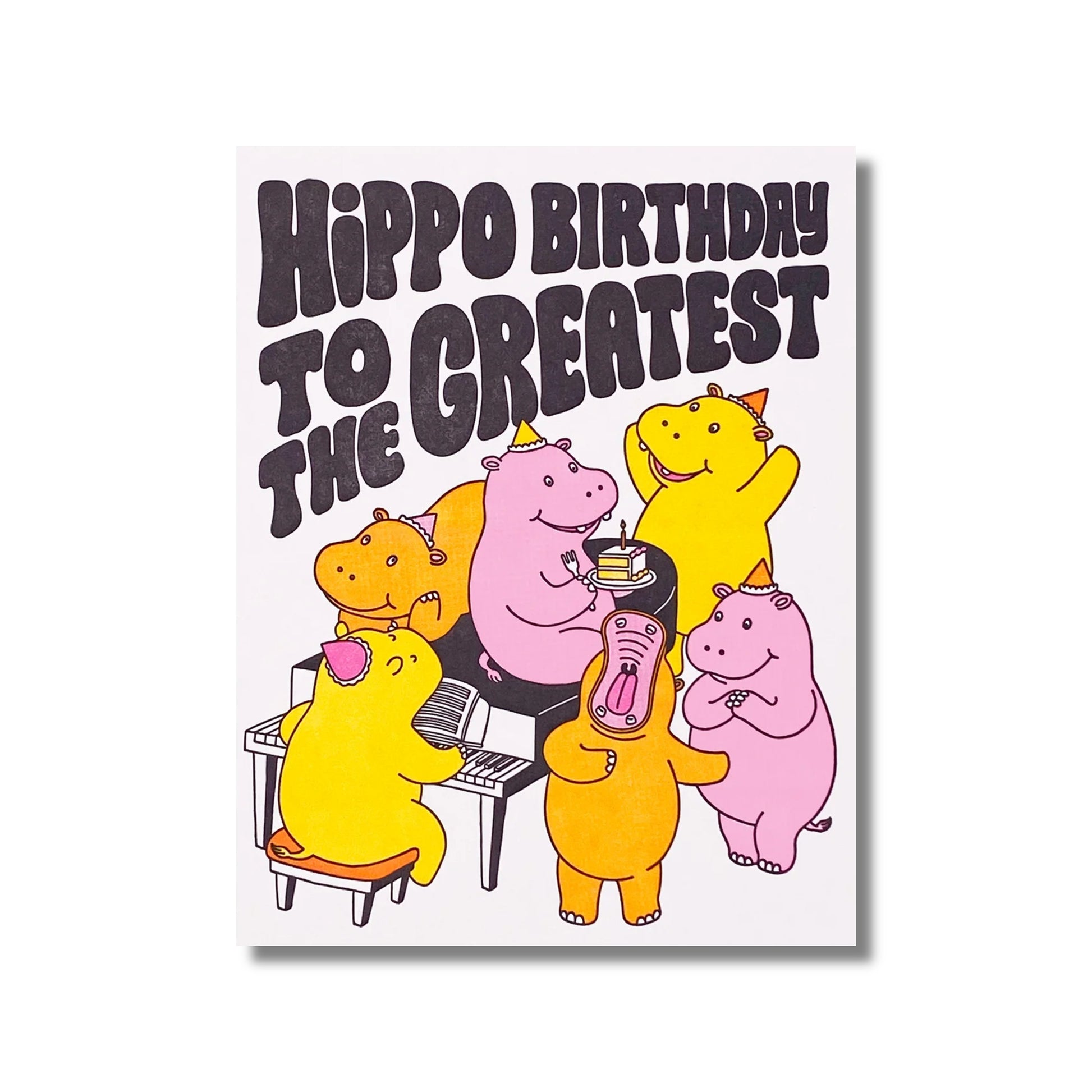 Birthday Card — Hippo Birthday to the Greatest