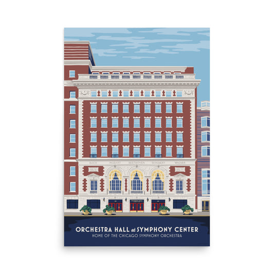 Orchestra Hall Poster, Exterior
