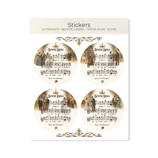 La Traviata, Sempre Libera Sticker Set