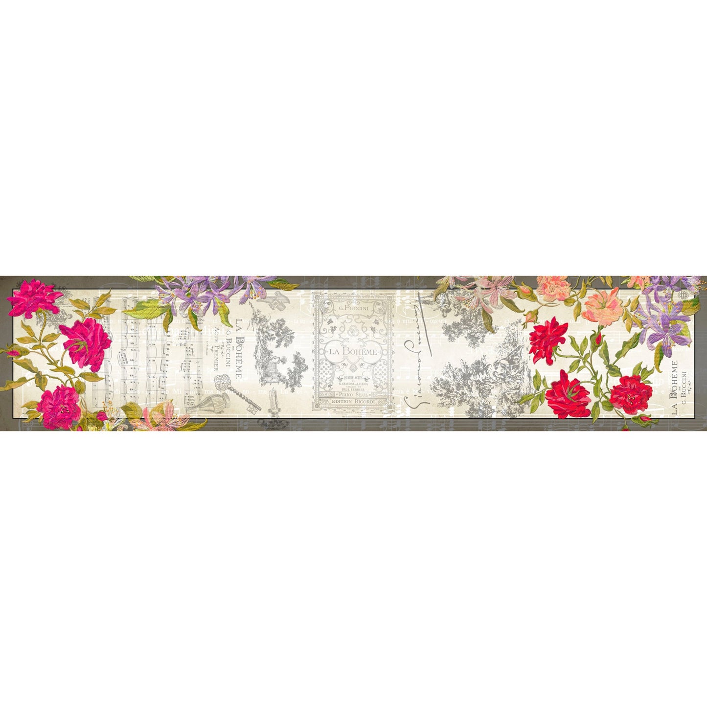 Puccini's La Bohème Silk Scarf