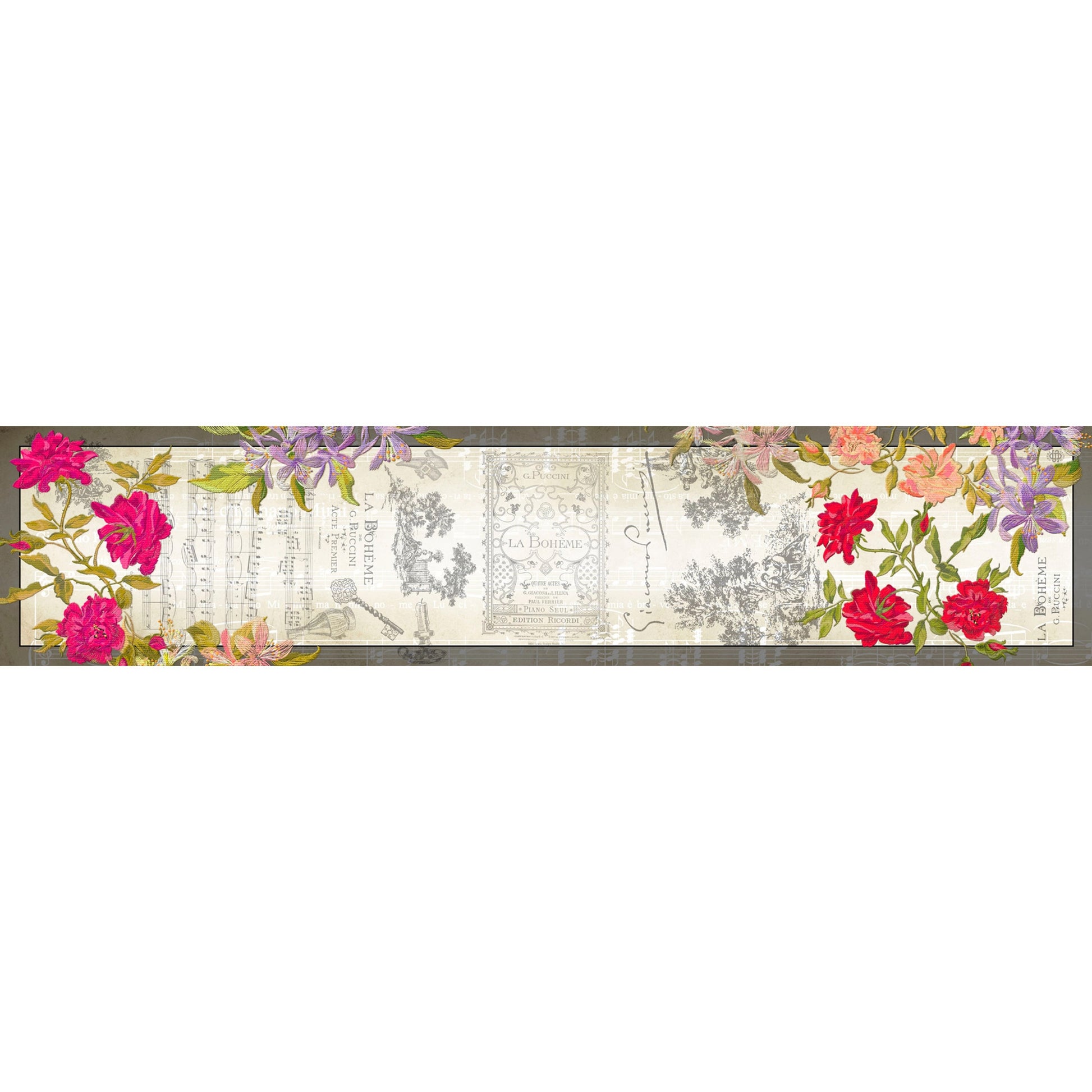 Puccini's La Bohème Silk Scarf