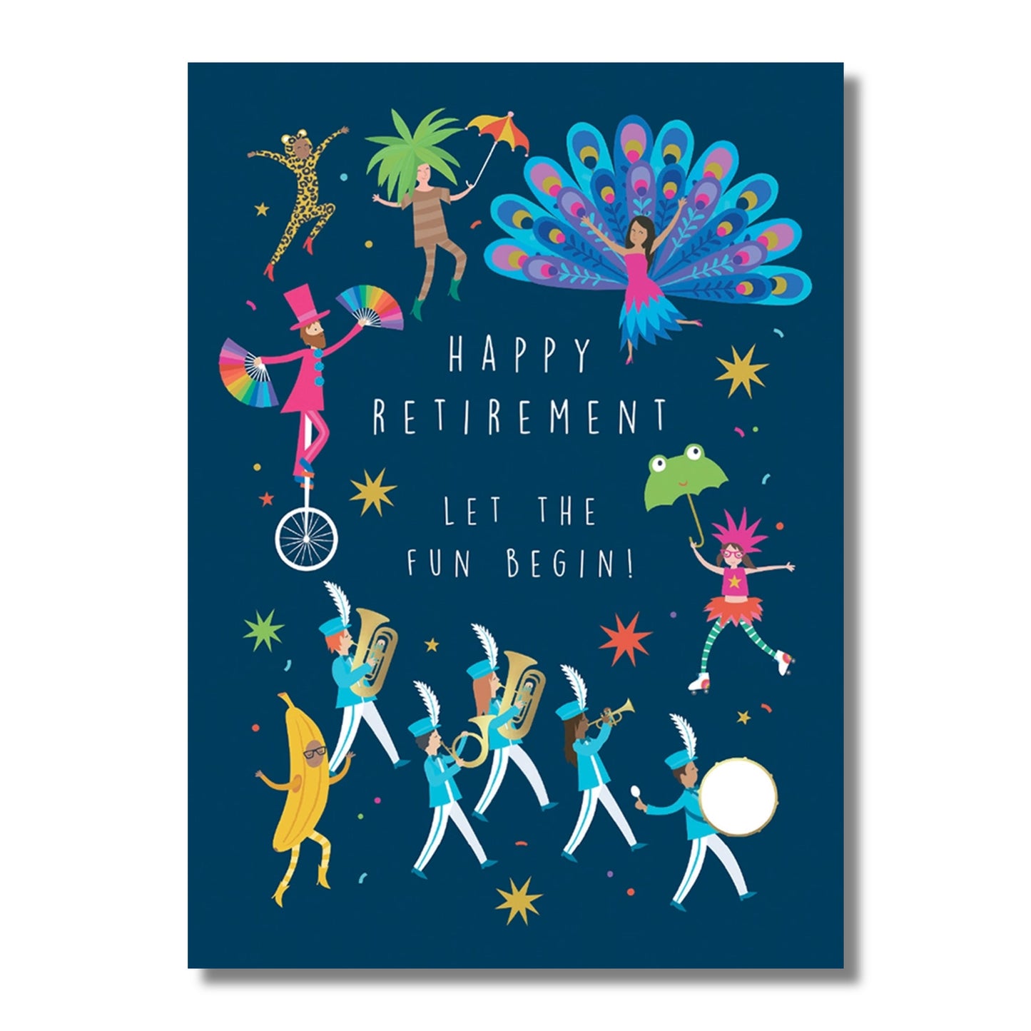 Retirement Card — Festive Parade