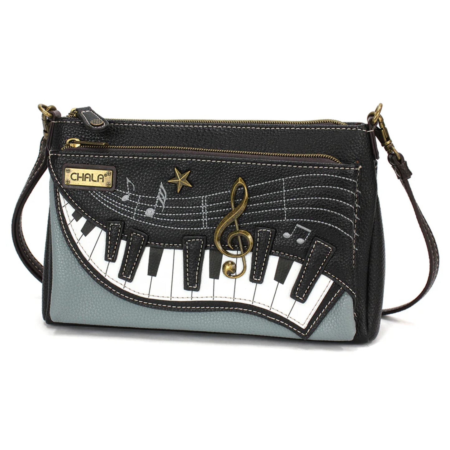 Piano & Treble Clef Deluxe Crossbody Bag