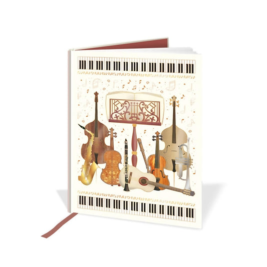 Musical Instruments Hardcover Journal