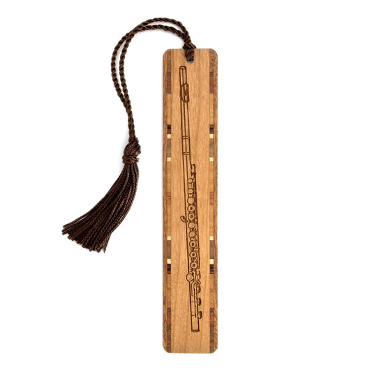 Flute Wooden Bookmark