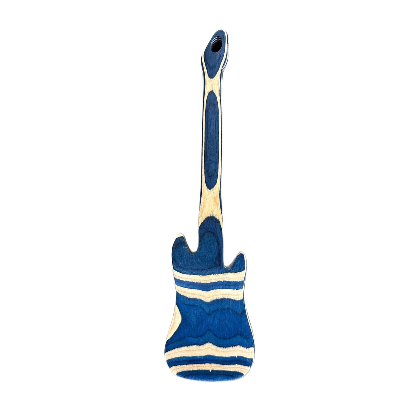 Guitar Pakka Wood Spatula, Blue