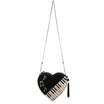 Heart Beat Piano Keys Handbag
