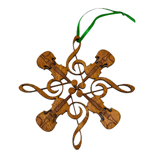 Violins & Treble Clefs Ornament