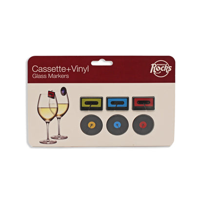 Vinyl Records & Cassette Tapes Glass Markers