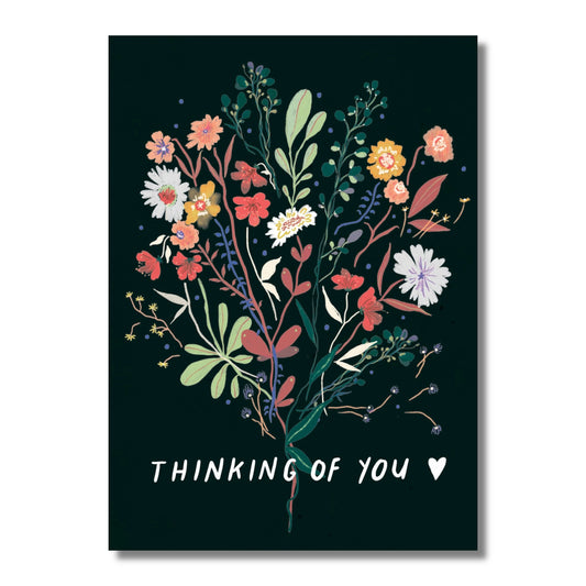 Sympathy Card — Evening Bouquet