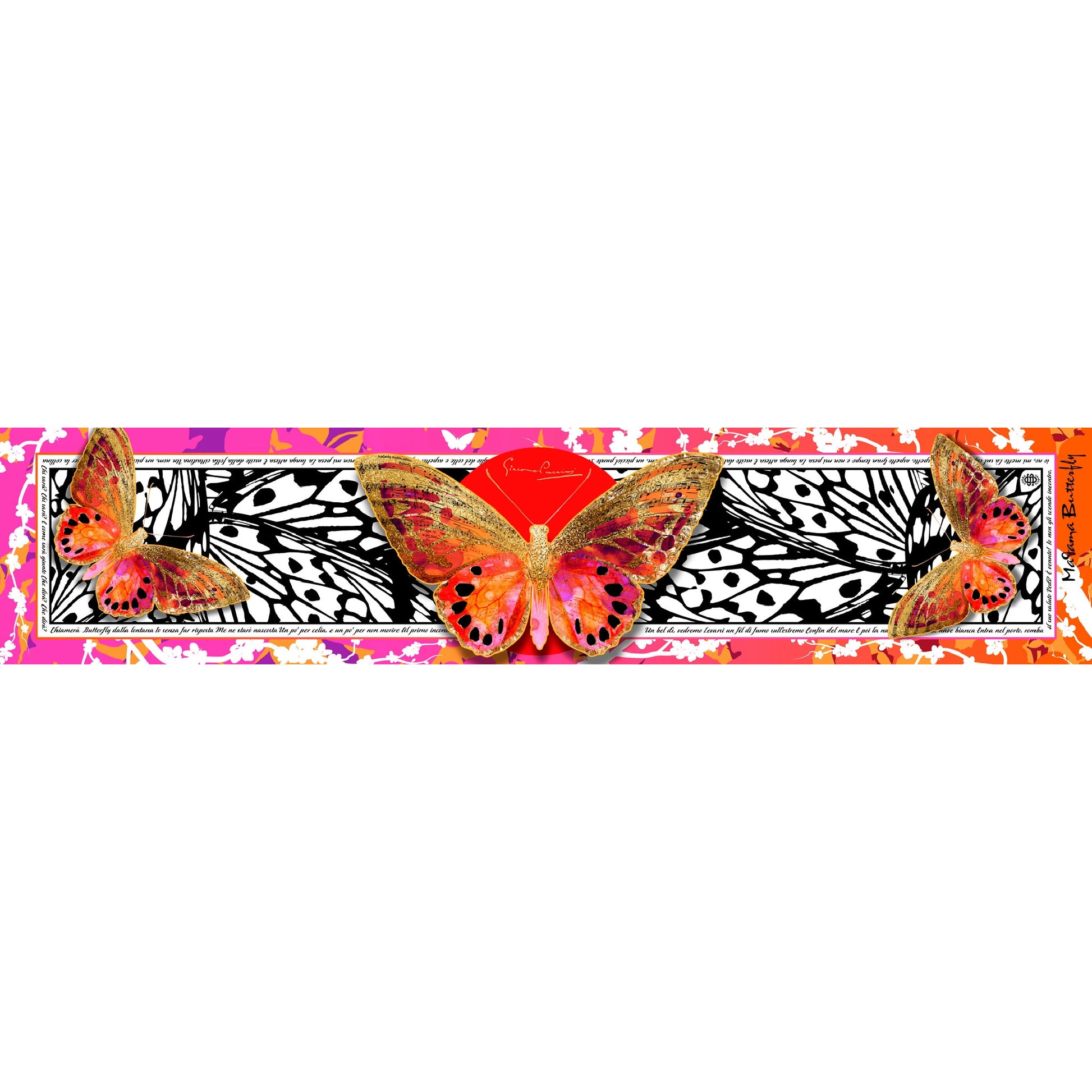 Puccini's Madame Butterfly Silk Scarf