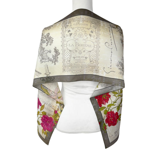 Puccini's La Bohème Silk Scarf