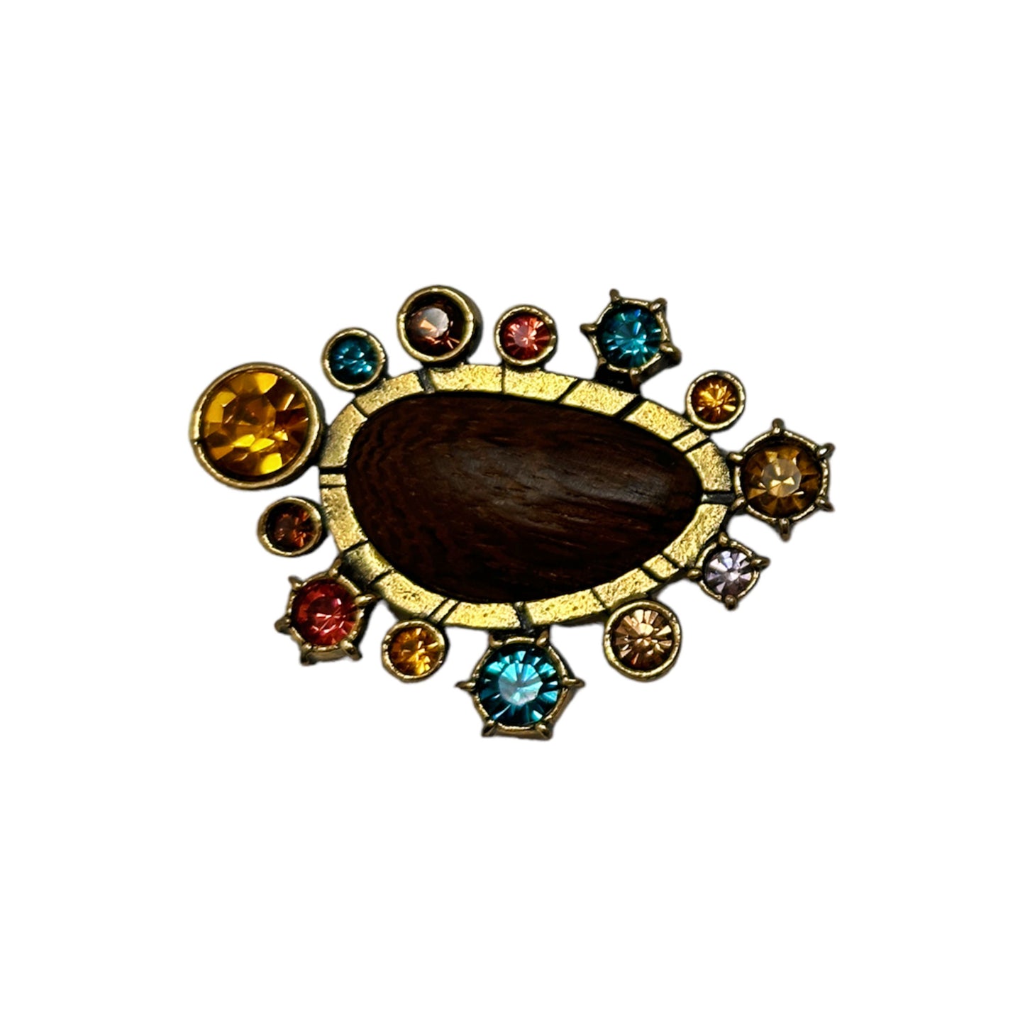 Patricia Locke Hep Cat Brooch in Gold Spice