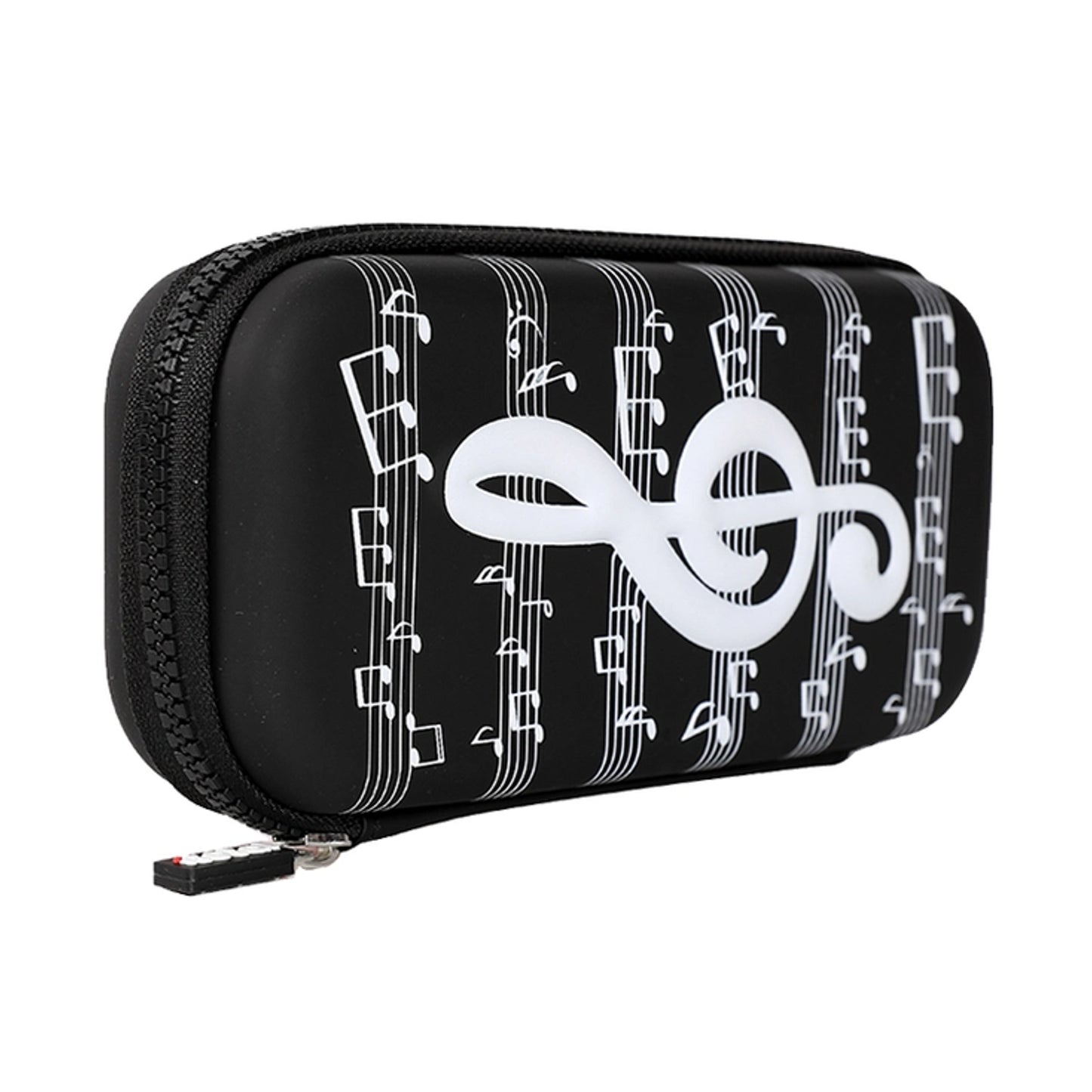 Music Notes Hard Case, Black