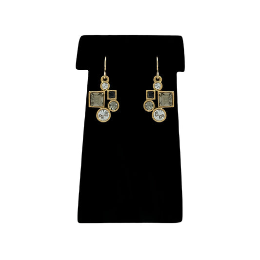 Patricia Locke Hotsy Totsy Earrings in Gold Black & White
