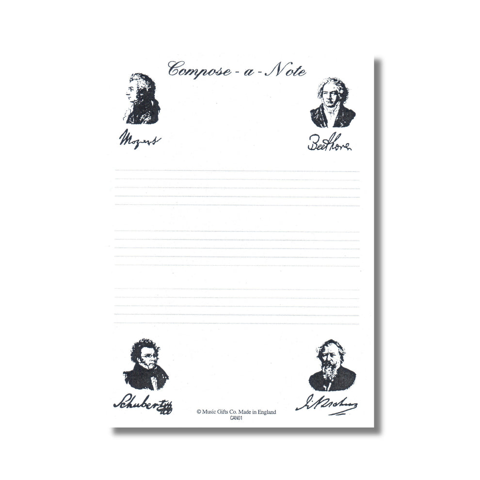 Compose A Note Compose-a-Note Notepad – The Symphony Store