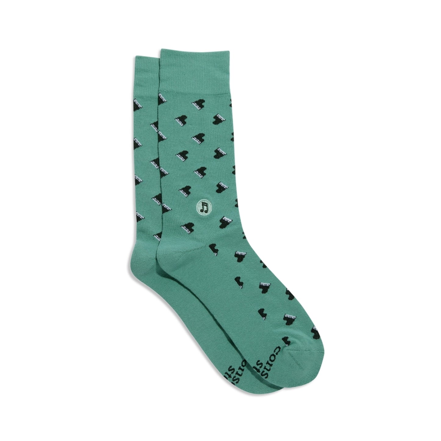 Grand Pianos Men's Socks, Green