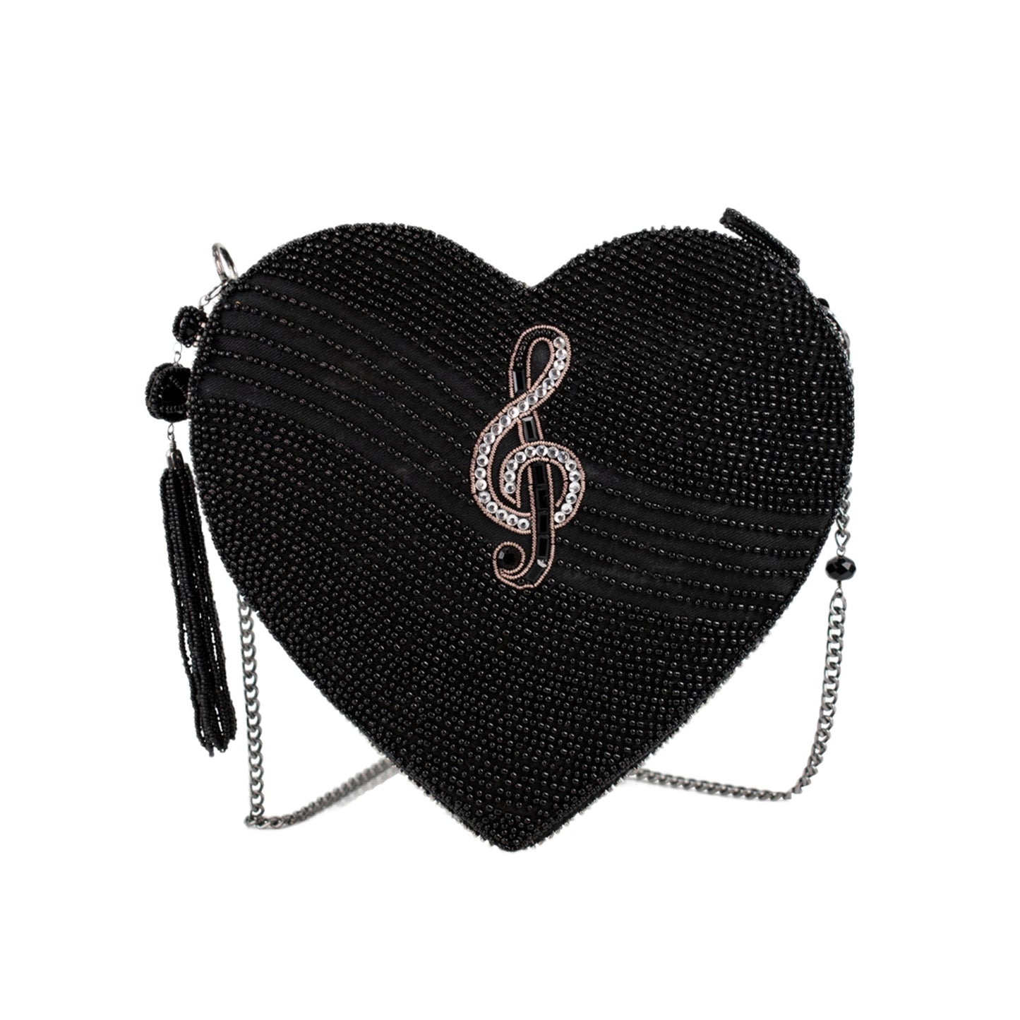 Heart Beat Piano Keys Handbag