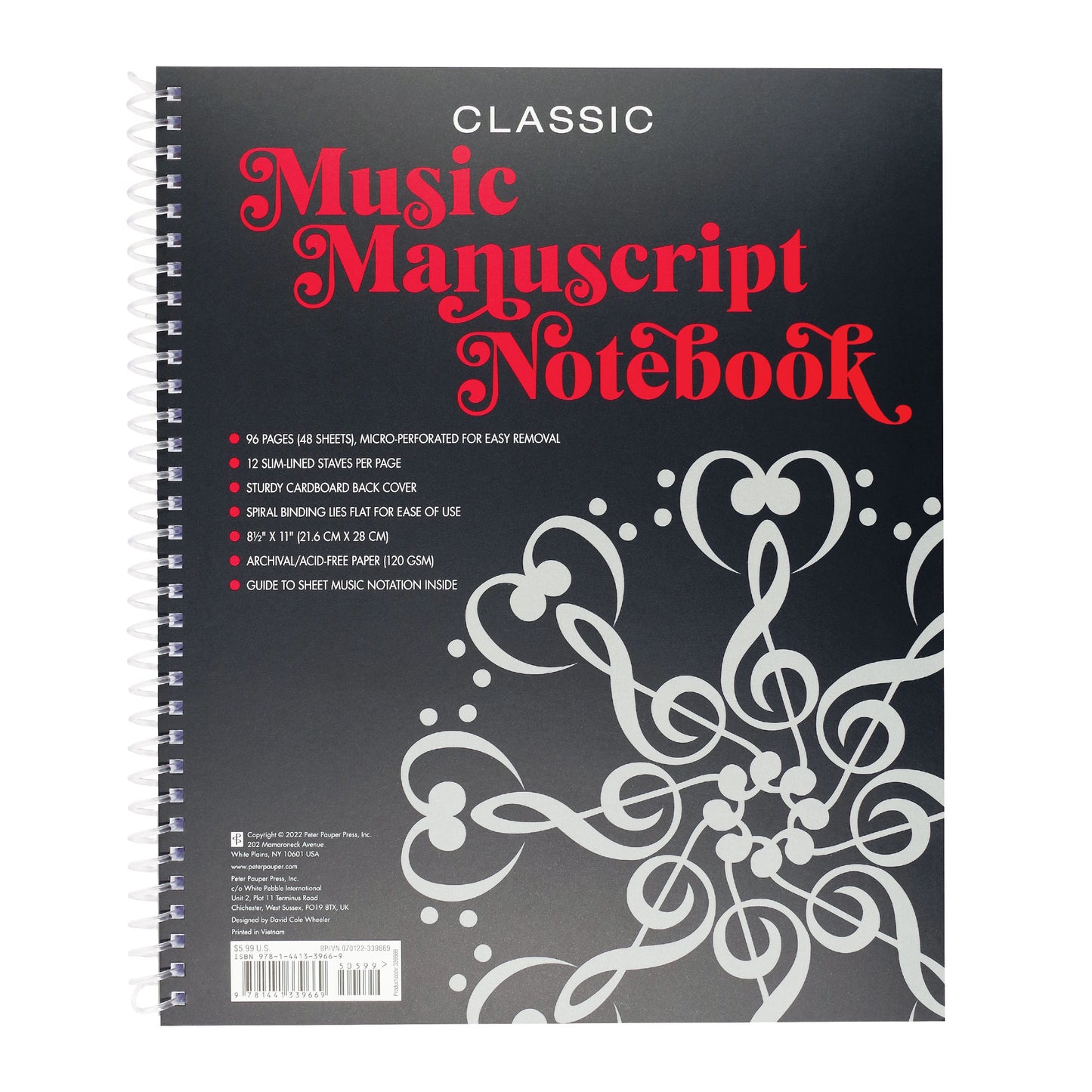 Music Manuscript Notebook