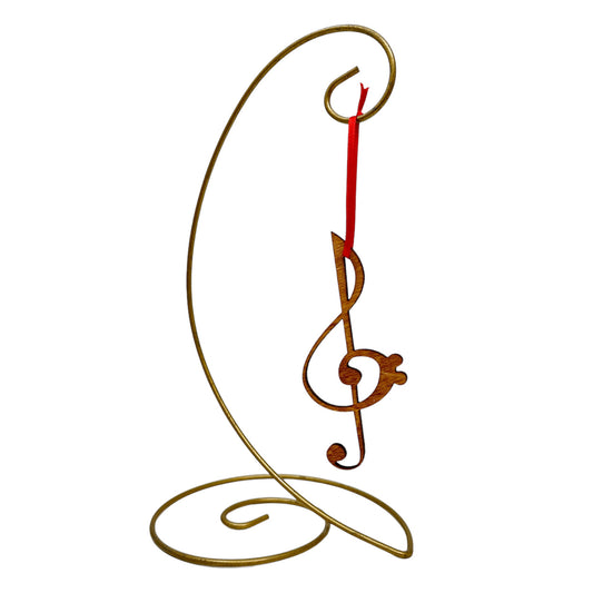 Treble & Bass Clef Ornament