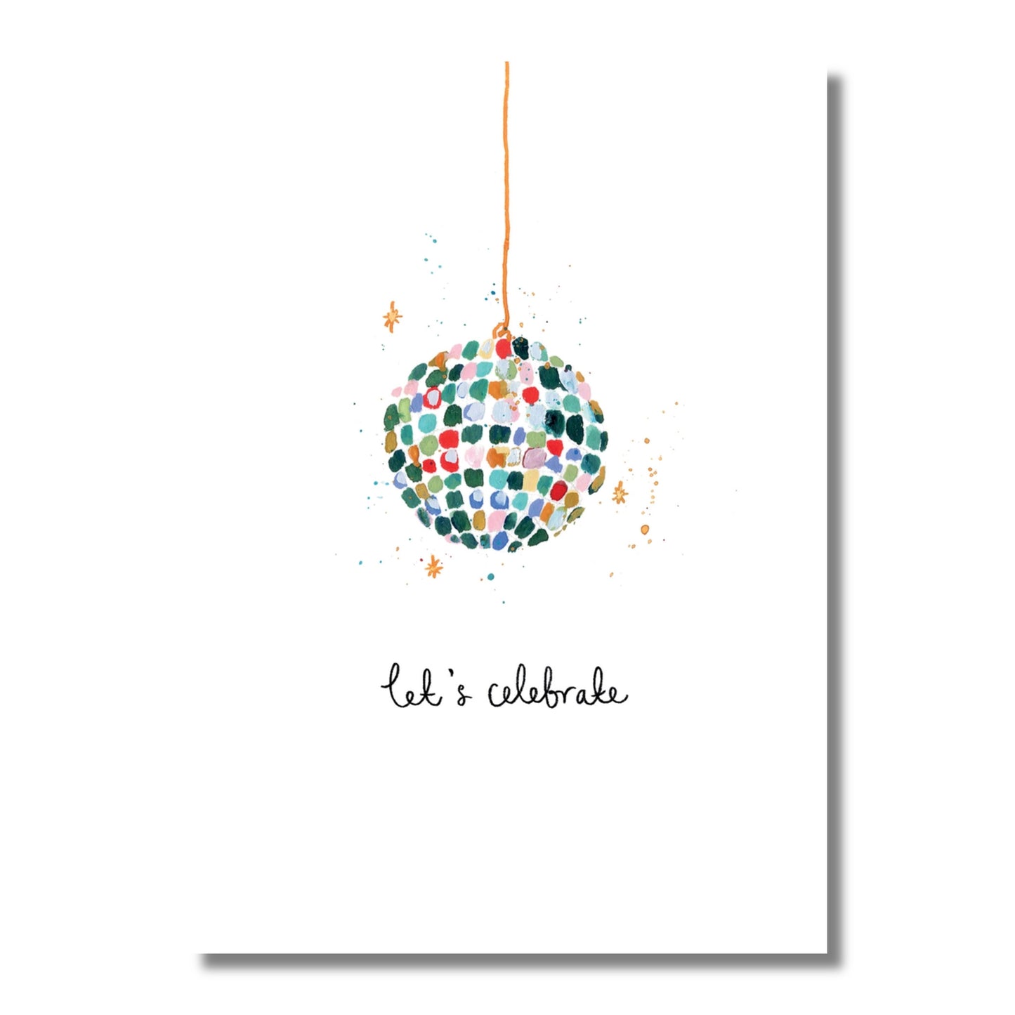Birthday Card — Disco Ball, Let's Celebrate