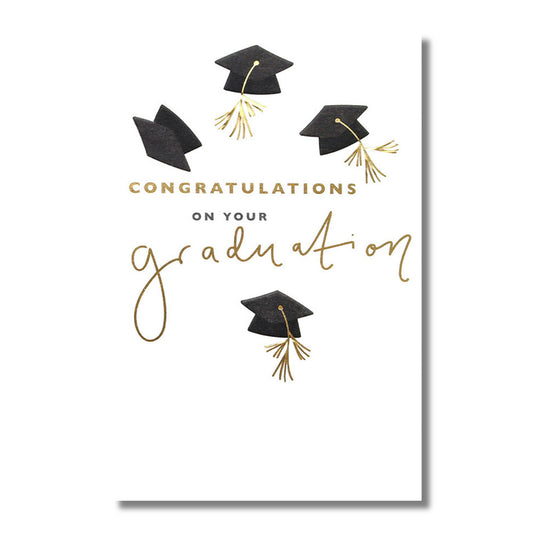 Graduation Card — Flying Caps