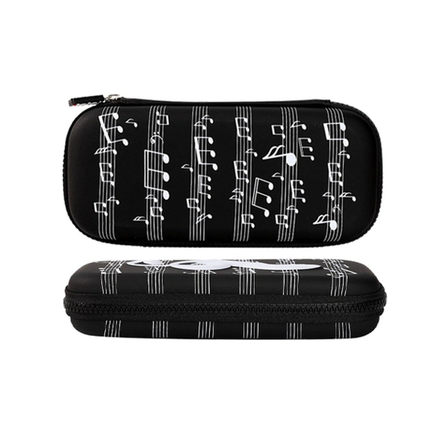 Music Notes Hard Case, Black