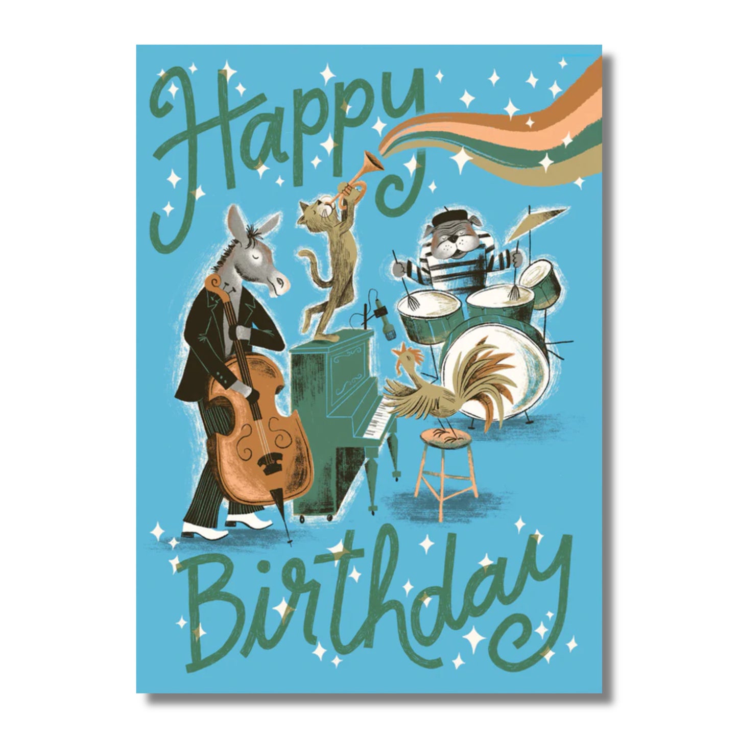 Birthday Card — Jazzy Animals