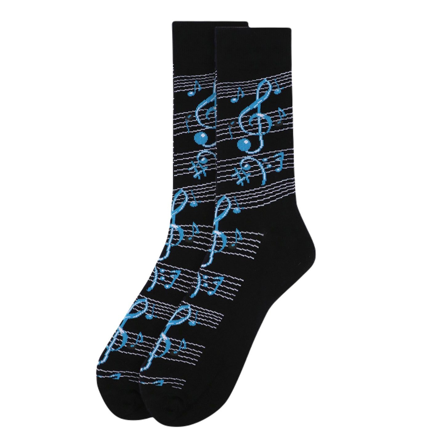 Music Staff with Blue Notes Men's Socks