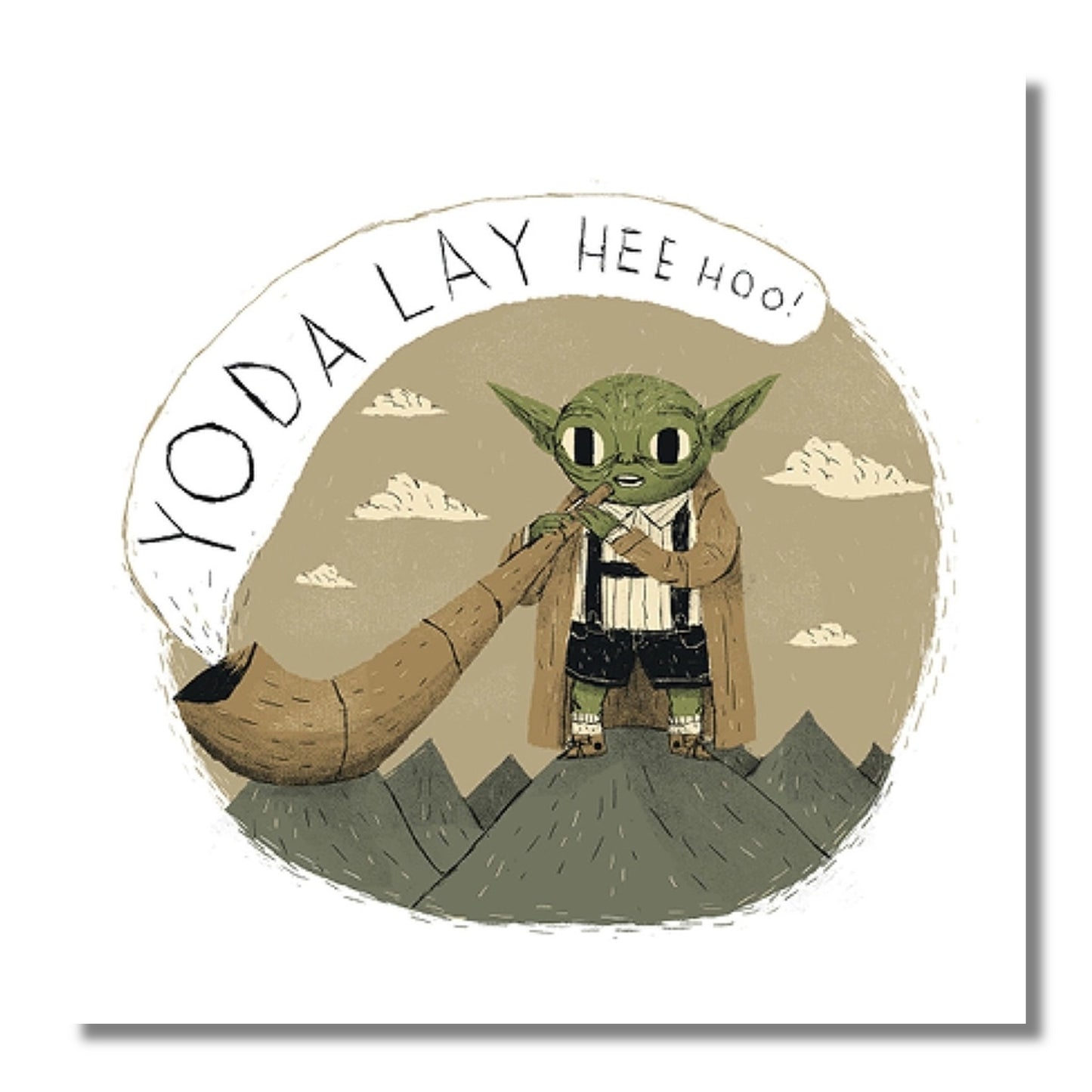 Blank Card — Yoda Lay Hee Hoo