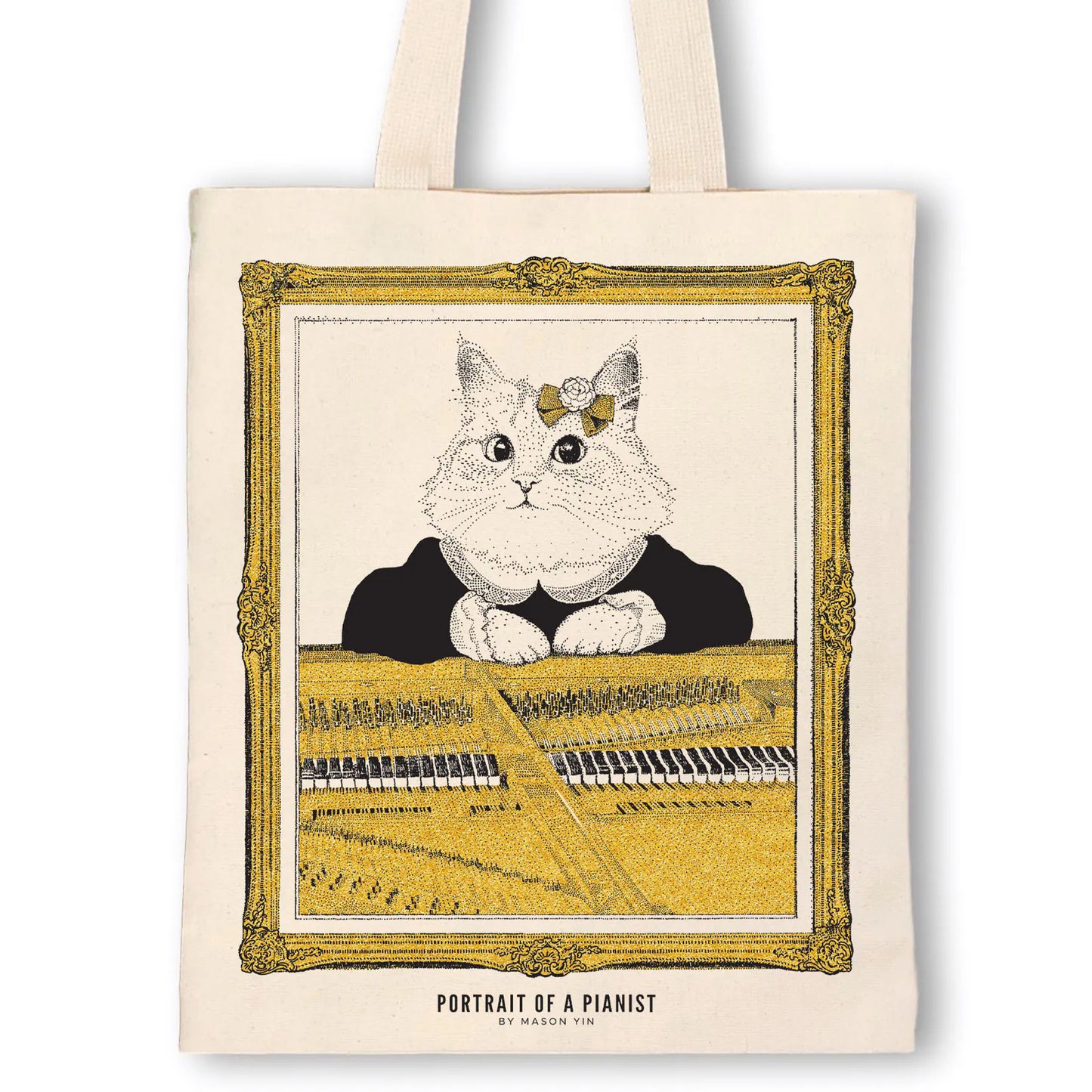 Classicat Tote Bag, Grand Piano Female