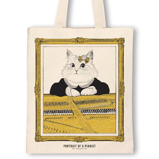 Classicat Tote Bag, Grand Piano Female