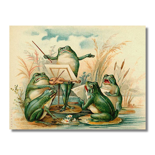 Blank Card — Frog Ensemble