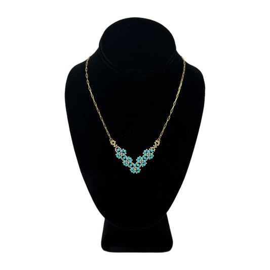 Beadsong Jewelry Garland Necklace, Turquoise