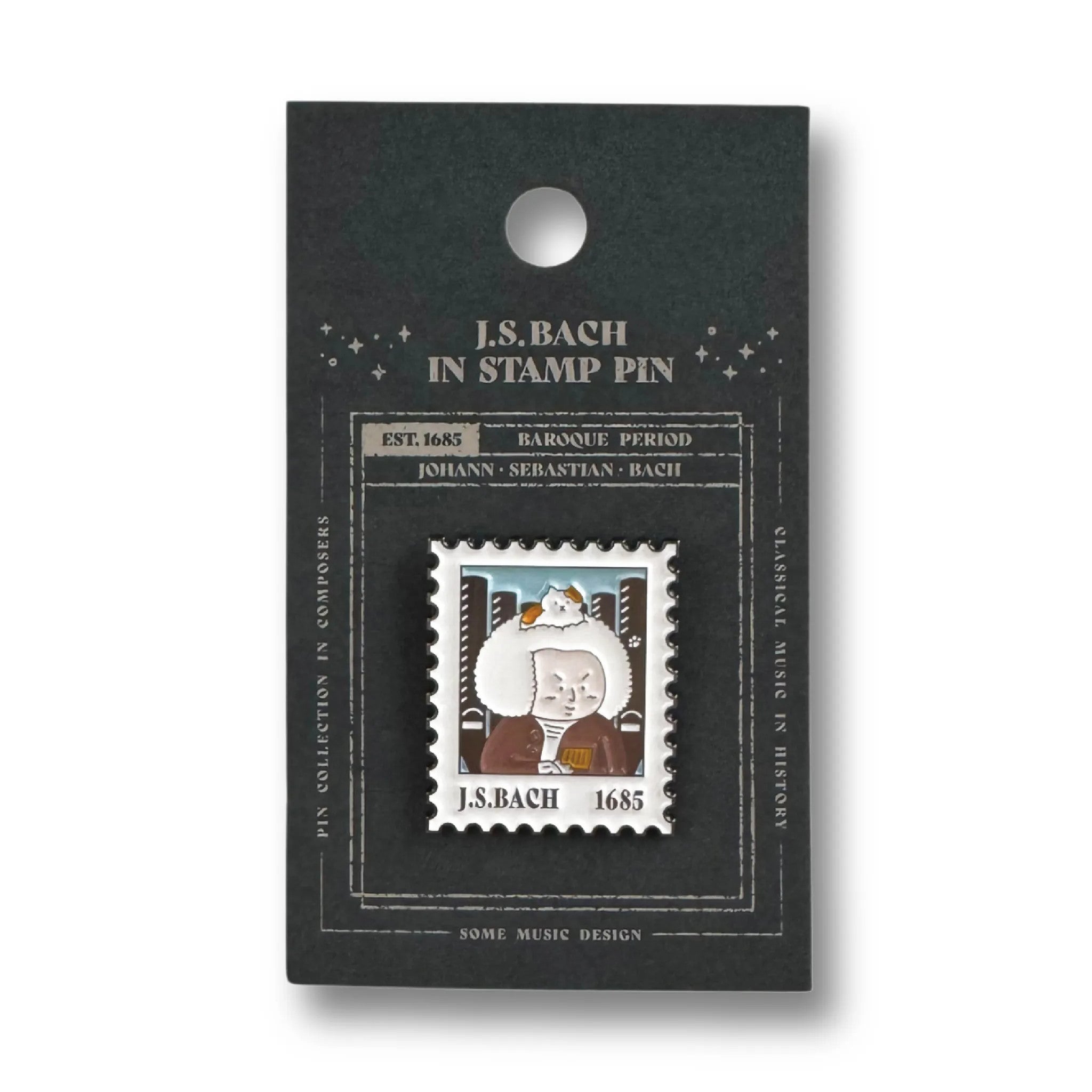 Bach Stamp Pin – The Symphony Store