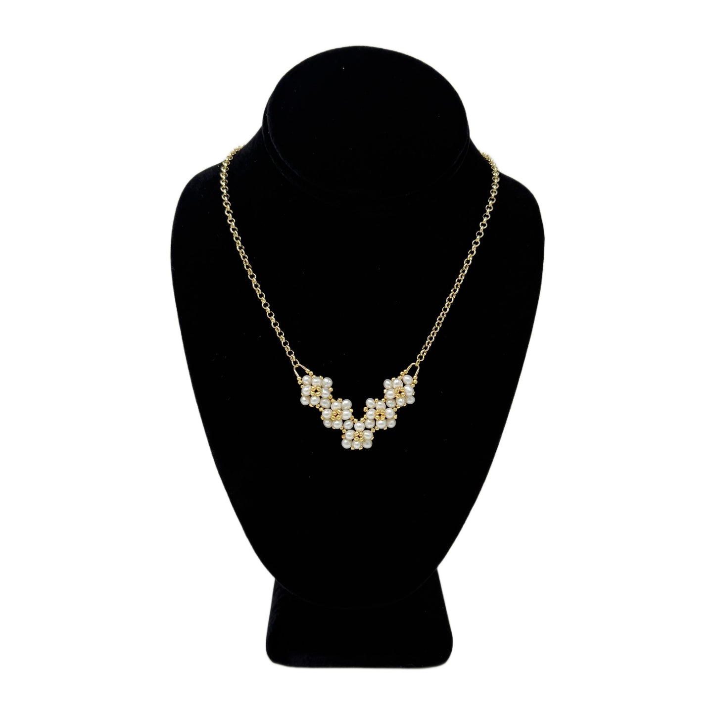 Beadsong Jewelry Garland Necklace, Round Pearl