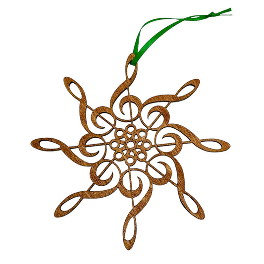 Treble Clefs Snowflake Ornament