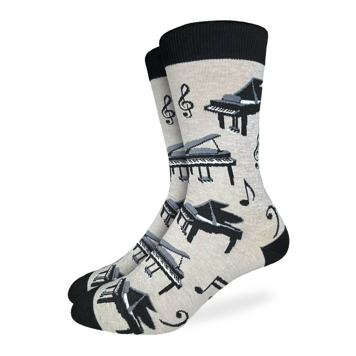 Grand Pianos Men's Socks, Gray