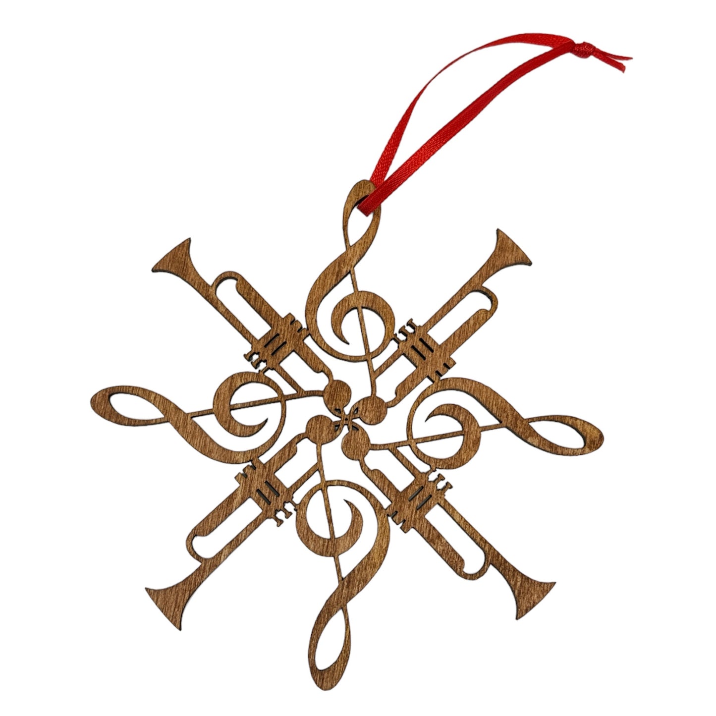 Trumpets & Treble Clefs Ornament