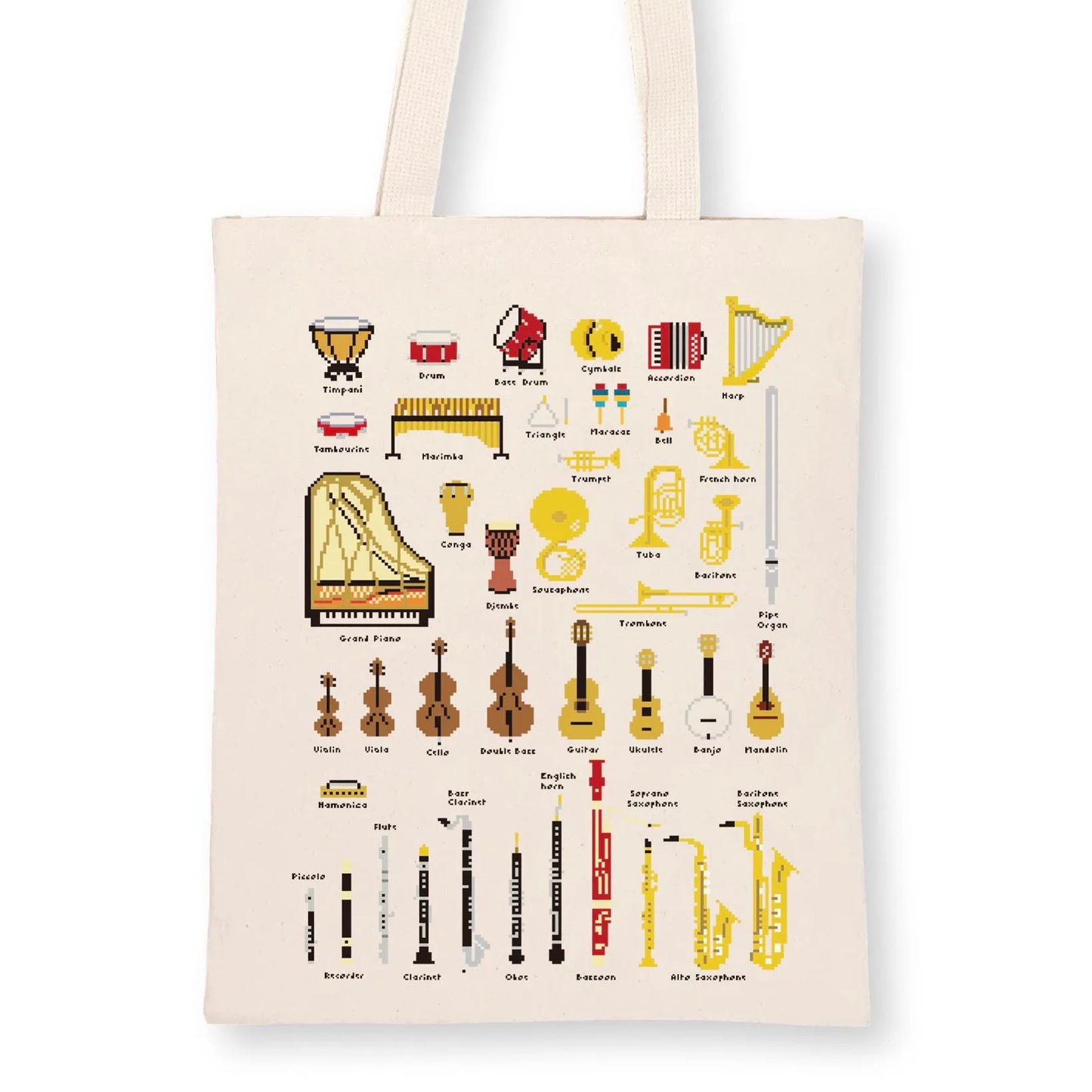 8-Bit Instruments Tote Bag