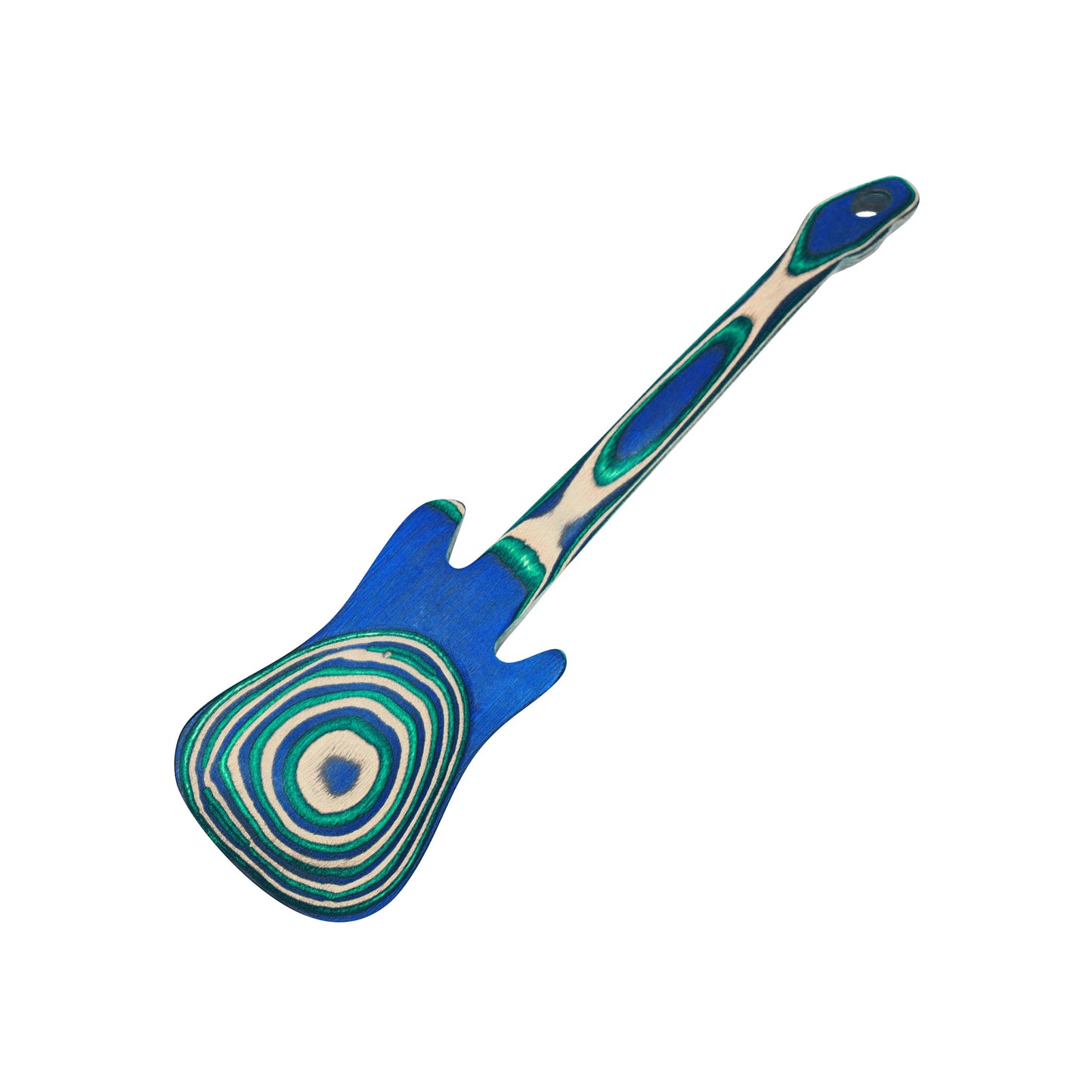 Guitar Pakka Wood Spoon, Peacock