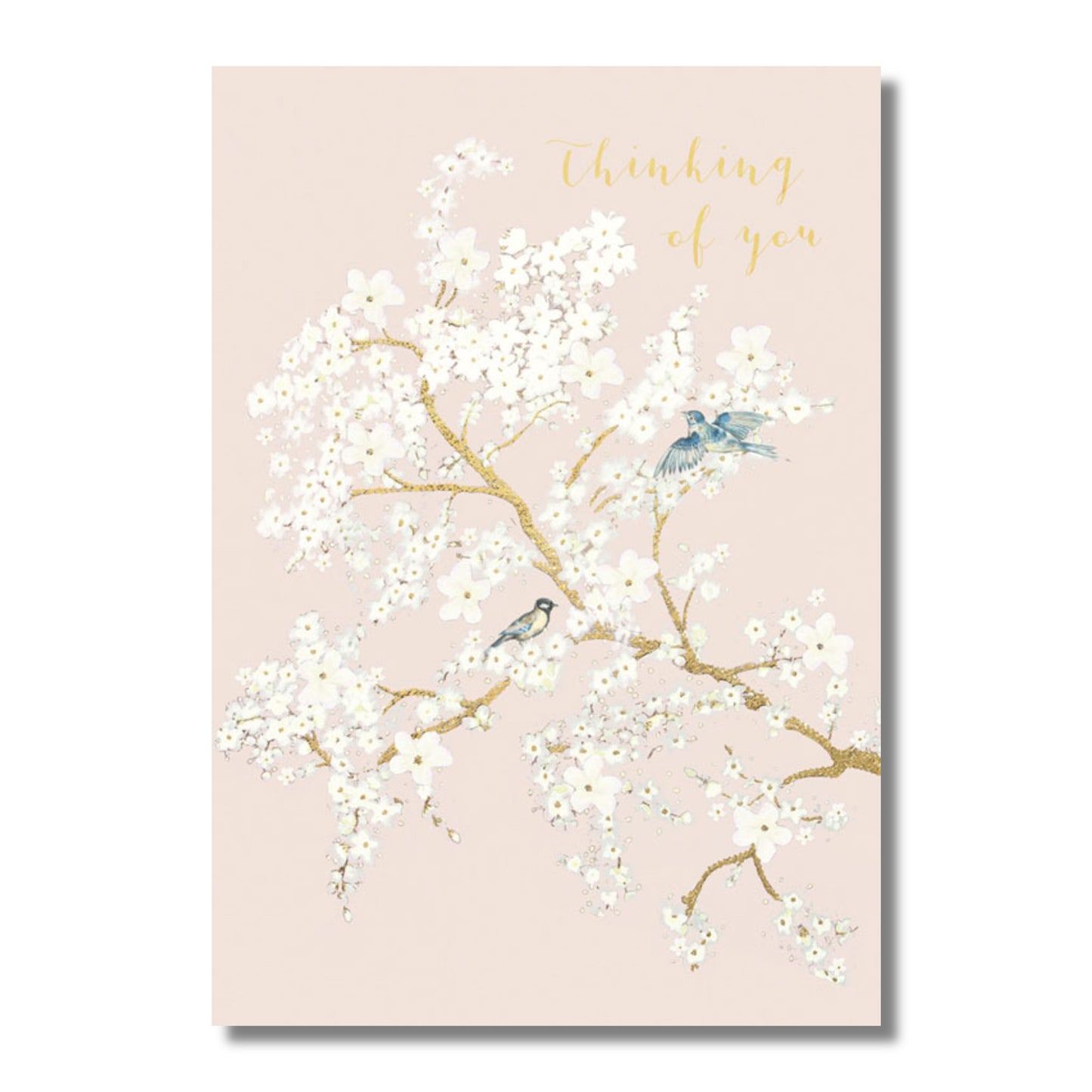 Sympathy Card — Birds in a Floral Tree