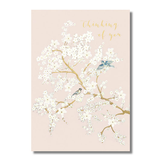 Sympathy Card — Birds in a Floral Tree