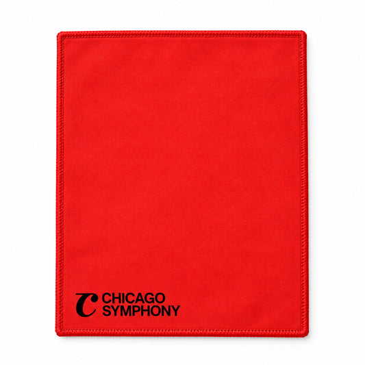Chicago Symphony Microfiber Cleaning Cloth, Red