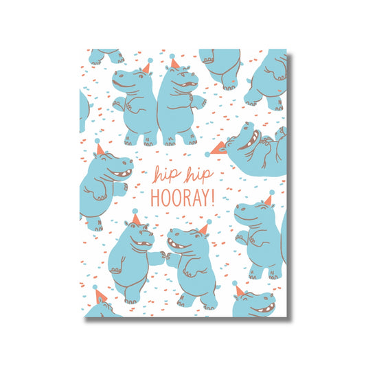 Birthday Card — Hippo Dance Party